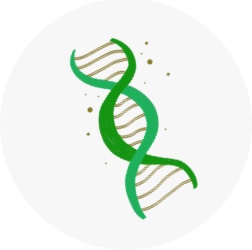Illustration of DNA symbolizing biologic psoriasis treatments