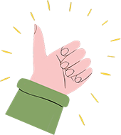 Illustration of a thumbs-up